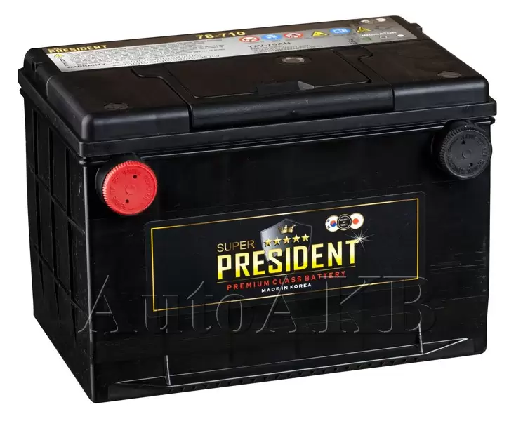 Аккумулятор автомобильный Super President 78-710 6СТ-85 Ач боковые клеммы