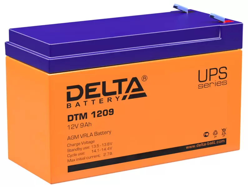 Аккумулятор Delta DTM 1209 9 Ач