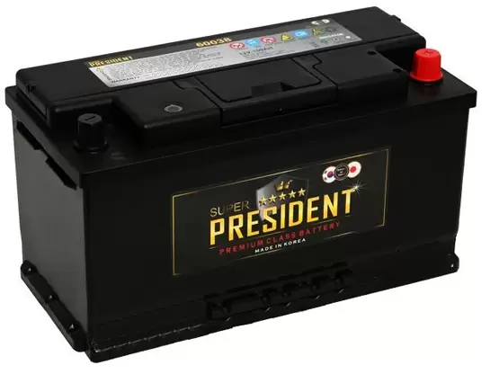 Аккумулятор автомобильный Super President 60038 6СТ-100 Ач обр.