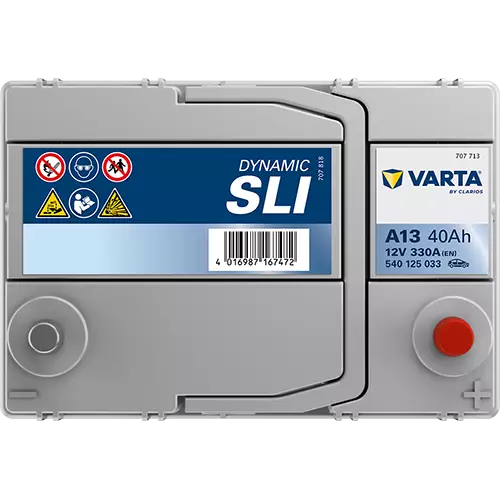 Аккумулятор автомобильный Varta Dynamic SLI A13 6СТ-40 Ач обр. с бортом (42B19L)