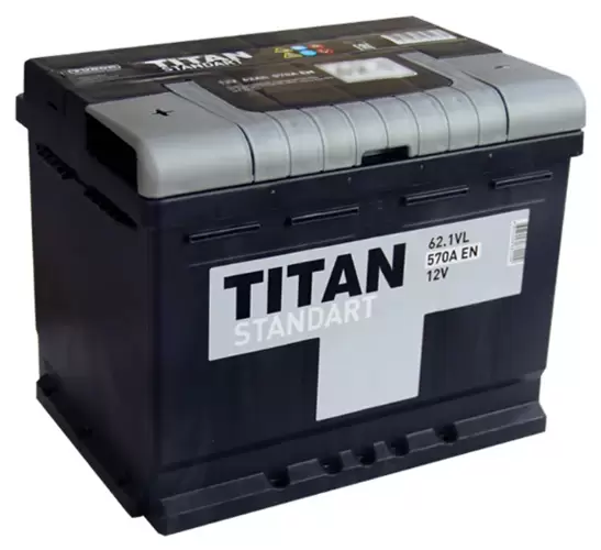 Аккумулятор автомобильный Titan Standart 6СТ-62 Ач прям.
