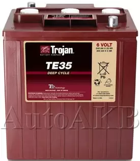 Аккумулятор тяговый Trojan TE35 6V (с жидким электролитом) 245 Ач
