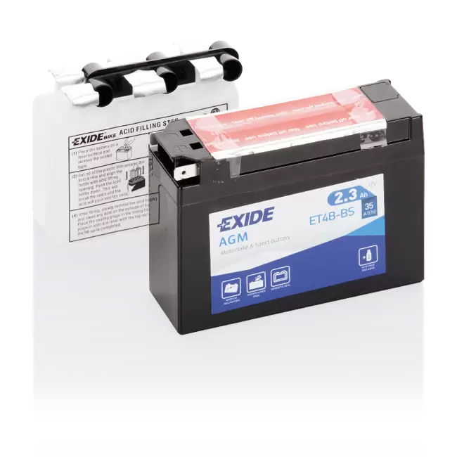 Аккумулятор мото EXIDE ET4B-BS (YT4B-BS)