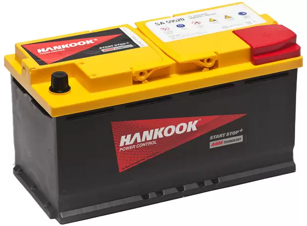 Аккумулятор автомобильный HANKOOK SA 59520 AGM 6СТ-95 Ач обр.