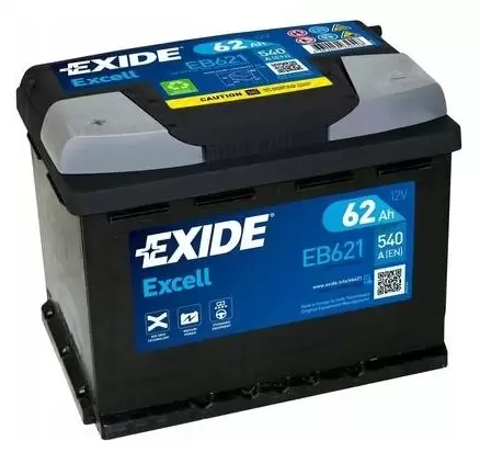 Аккумулятор автомобильный Exide Excell EB 621 6СТ-62 Ач пп.