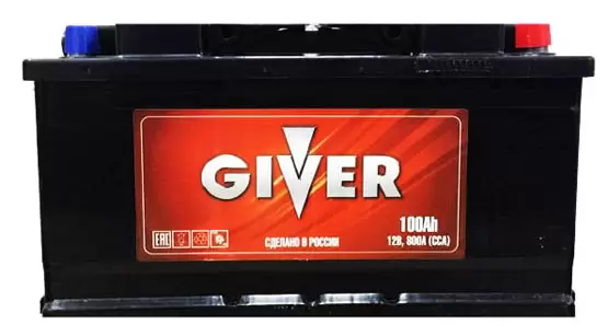 Аккумулятор автомобильный Giver 6СТ-100 Ач обр.