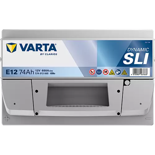 Аккумулятор автомобильный Varta Dynamic SLI E12 6СТ-74 Ач прям.