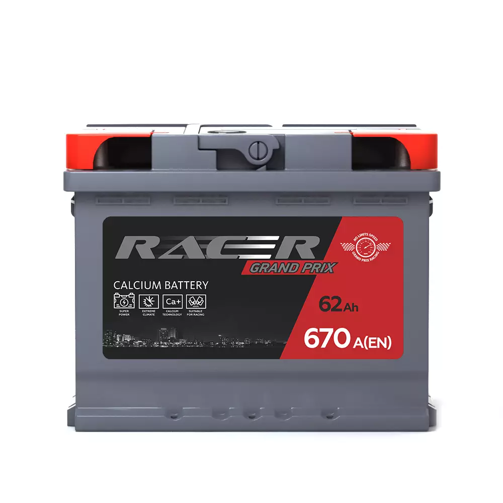 Аккумулятор автомобильный RACER Grand Prix L2.0 60Ah 640A ПП (242х175х190) L2