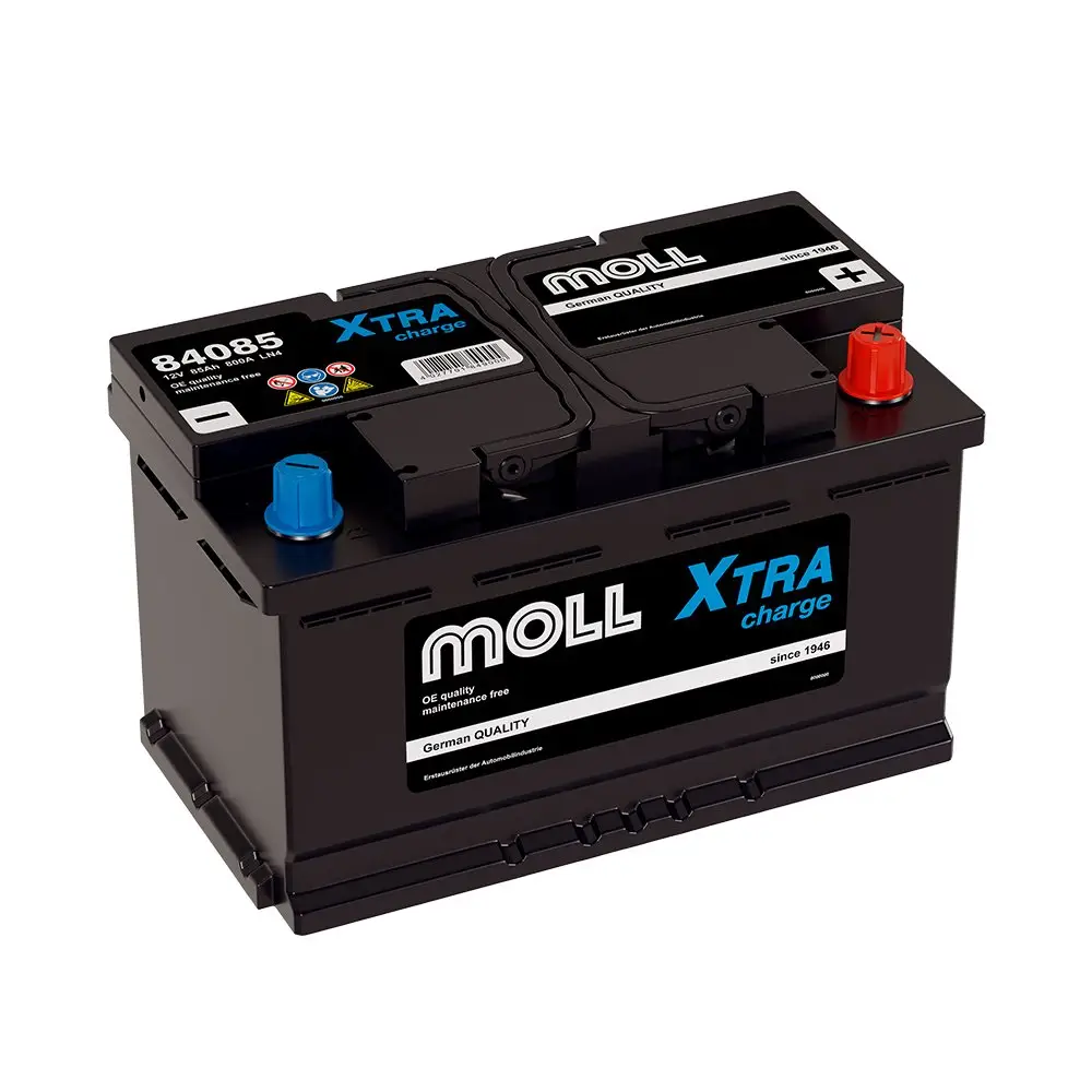 Аккумулятор автомобильный MOLL XTRA CHARGE 85 L4 ОП 84085 315х175х190 85 Ач