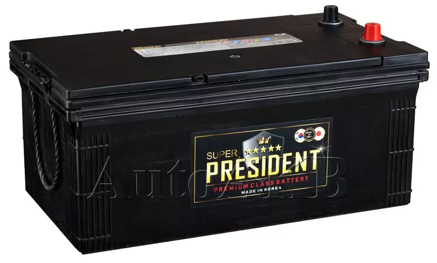 Аккумулятор грузовой Super President 245H52R 6СТ-225 Ач прям.