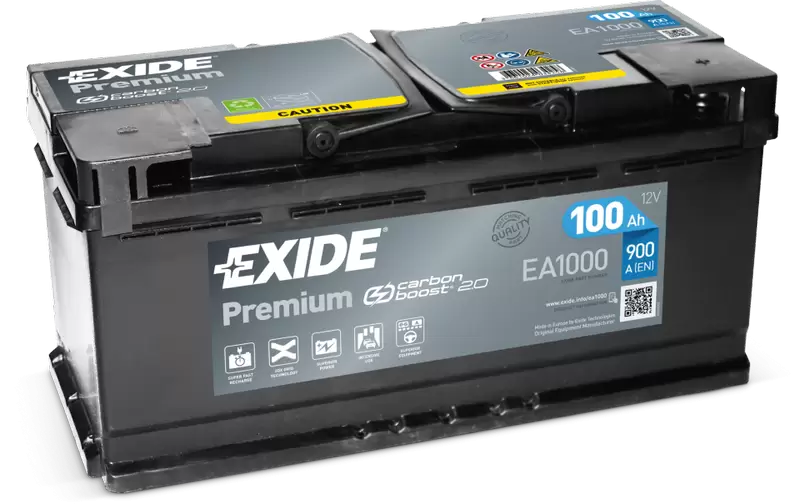 Аккумулятор автомобильный Exide Premium EA 1000 6СТ-100 Ач обр. 