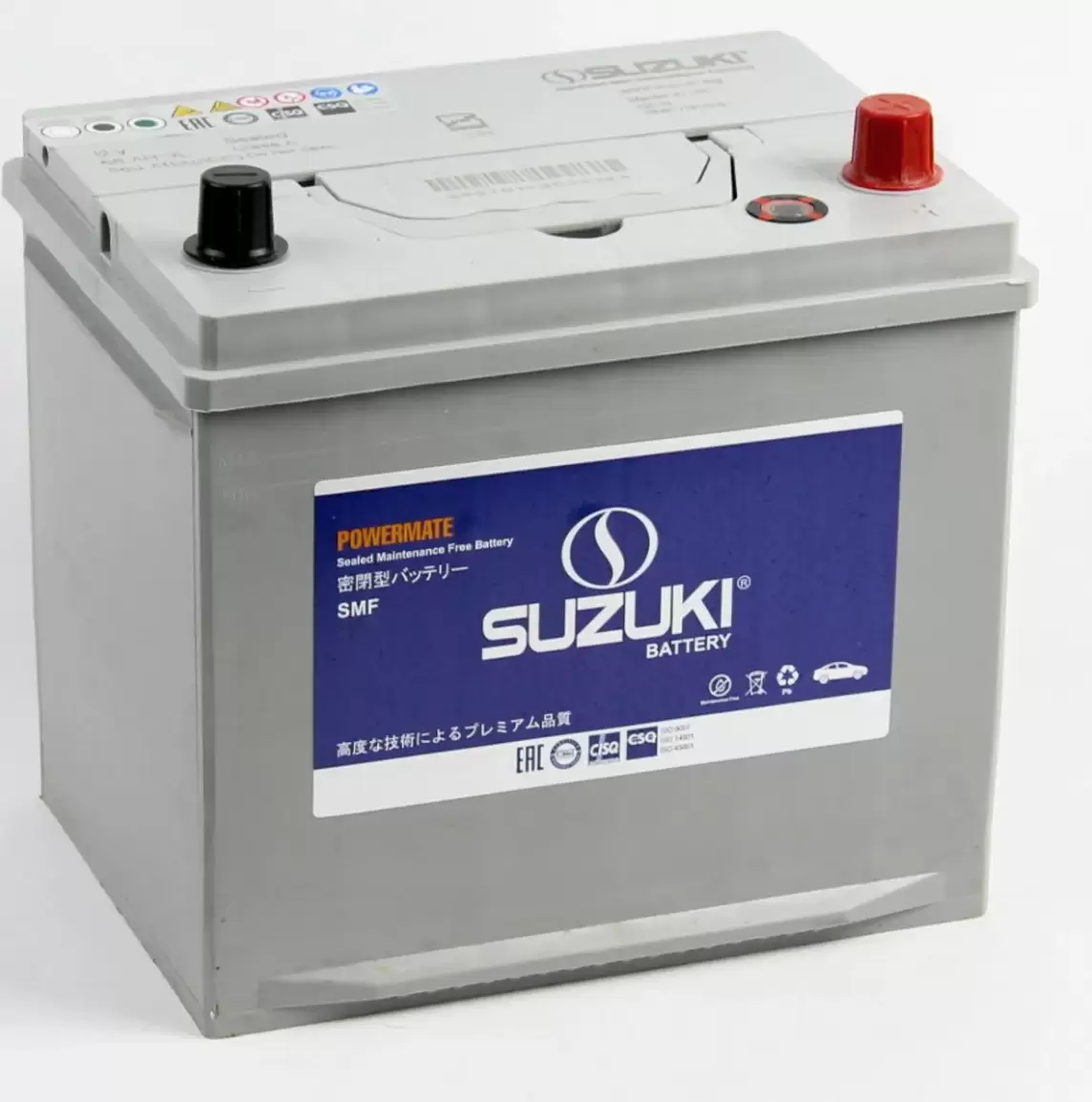 Аккумулятор автомобильный SUZUKI 6СТ-66.0 75D23L 66Ah 560A ОП (230x173x225) D23L