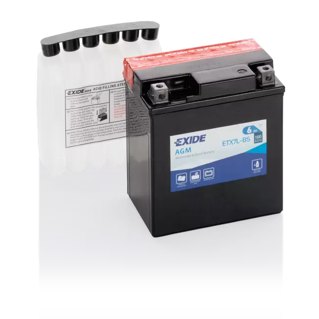Аккумулятор мото EXIDE ETX7L-BS/YTX7L-BS 6 Ач