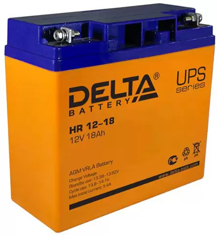 Аккумулятор Delta HR12-18 Ач