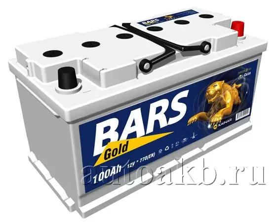 Аккумулятор автомобильный Bars Gold 6СТ-100 Ач обр.