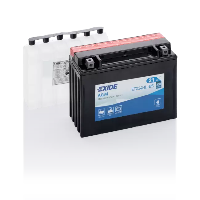 Аккумулятор мото EXIDE ETX24HL-BS 21 Ач