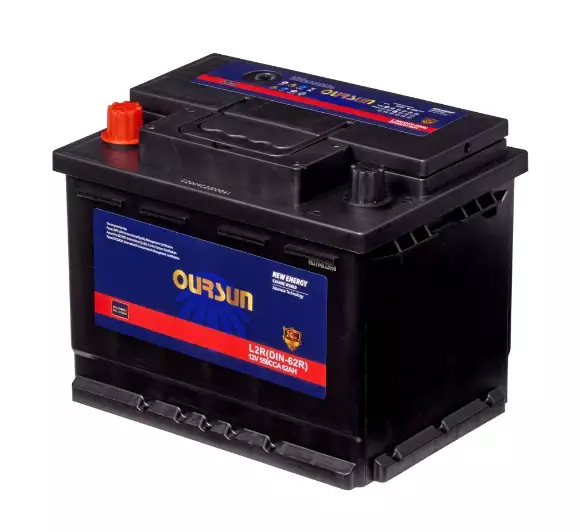 Аккумулятор автомобильный OURSUN DIN 62Ah 550A ПП (242х175х190) L2