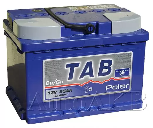 Аккумулятор автомобильный TAB Polar 55559 6СТ-55 Ач обр. (низкий)