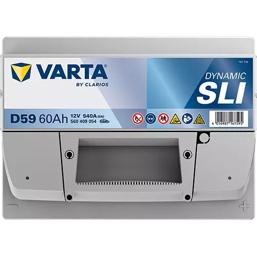 Аккумулятор автомобильный Varta Dynamic SLI D59 6СТ-60 Ач обр.LB2