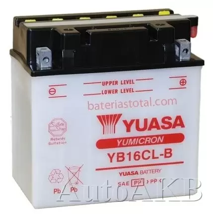Аккумулятор мото YUASA YB16CL-B 19 Ач