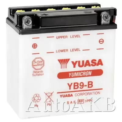 Аккумулятор мото YUASA YB9-B 9 Ач