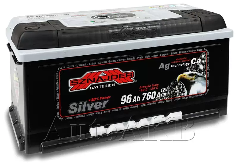 Аккумулятор автомобильный SZNAJDER Silver 596 25 6СТ-96 Ач обр. (низкий)